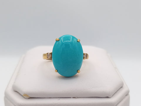 Sleeping Beauty Turquoise Ring