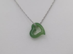 Heart shaped Canadian Jade