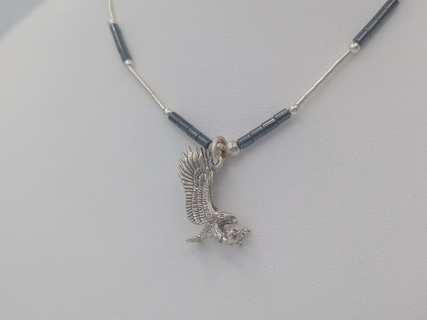 First Nation Necklace with an Eagle