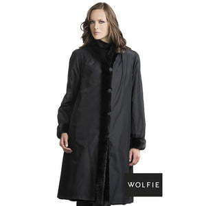 BAILEY Reversible mink section coat