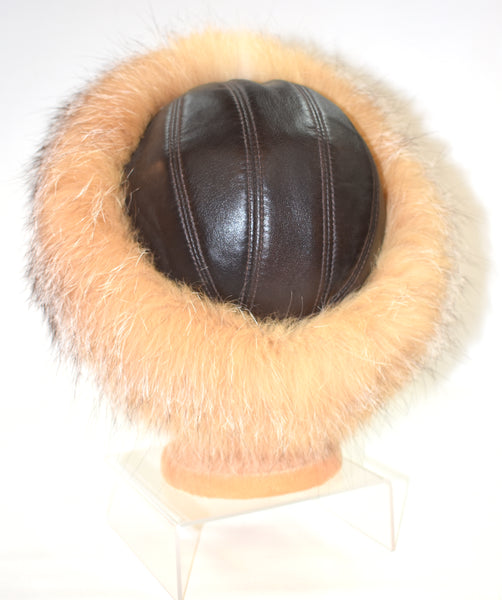 Crystal Fox & Leather Hat - Style 01
