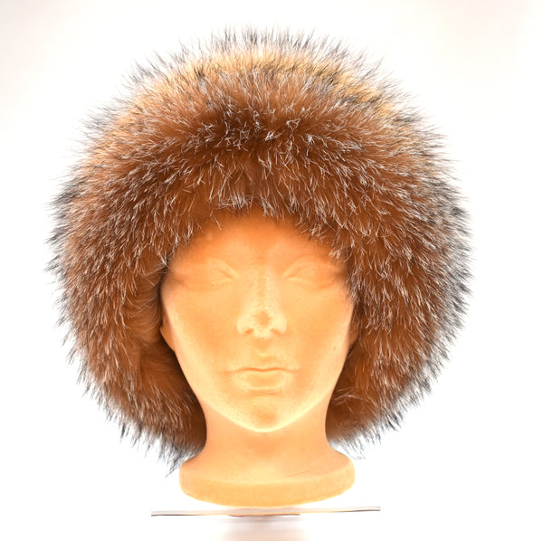 Canadian Crystal Fox & Leather Hat