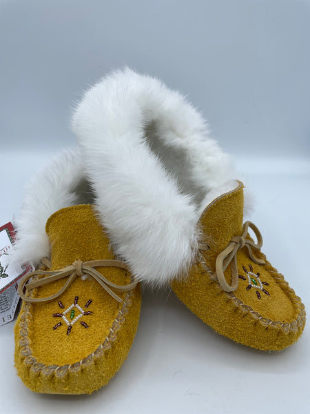 Women Moccasins with real fur