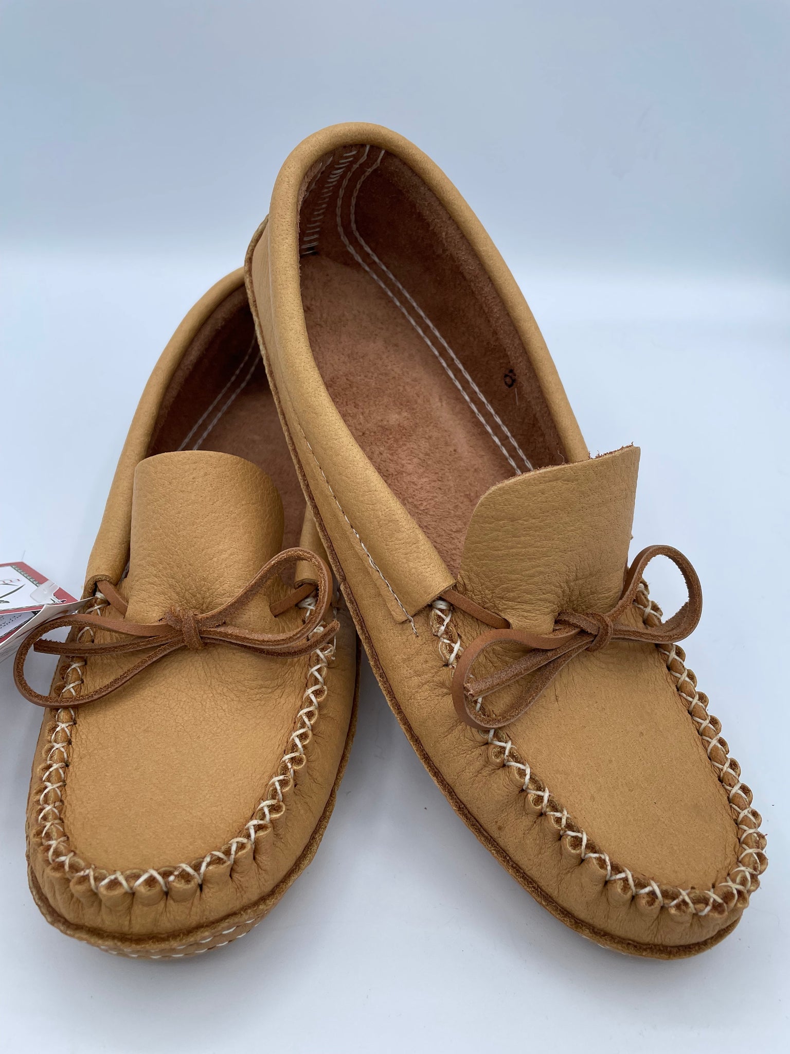 Men Moccasins with real leather tan