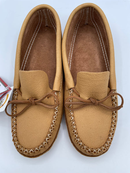 Men Moccasins with real leather tan