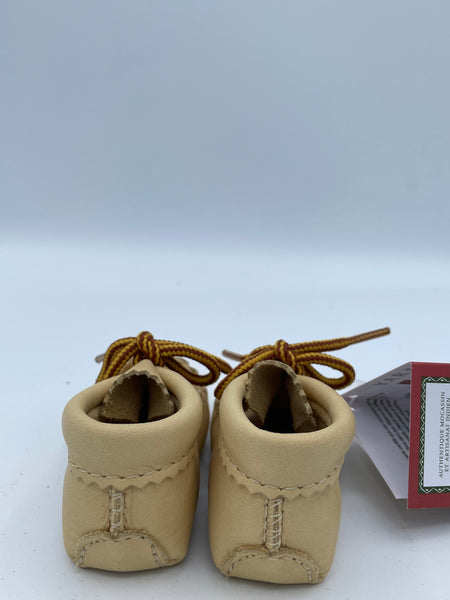 Beige Moccasins Baby with beads