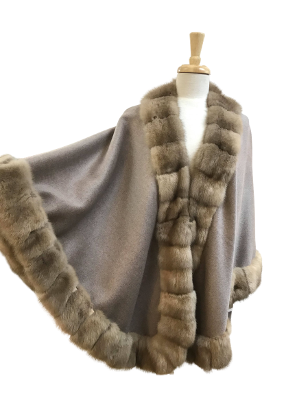 Sable with Cashmere Cape