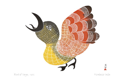 Bird of Sargo 1972 by Pitaloosie Saila