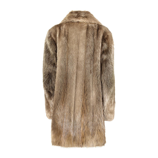 CARL Beaver fur trench coat